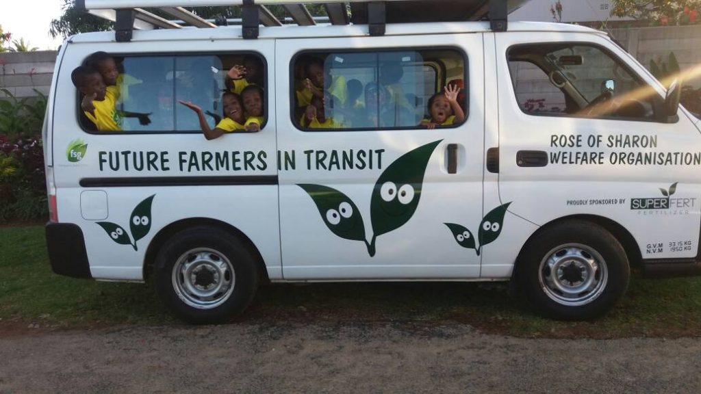 Superfert donates a minibus to the Rose of Sharon Orphans